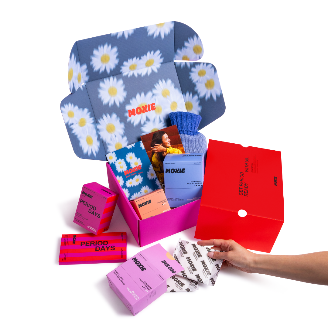 'Welcome to Periods!' Box (pads option)
