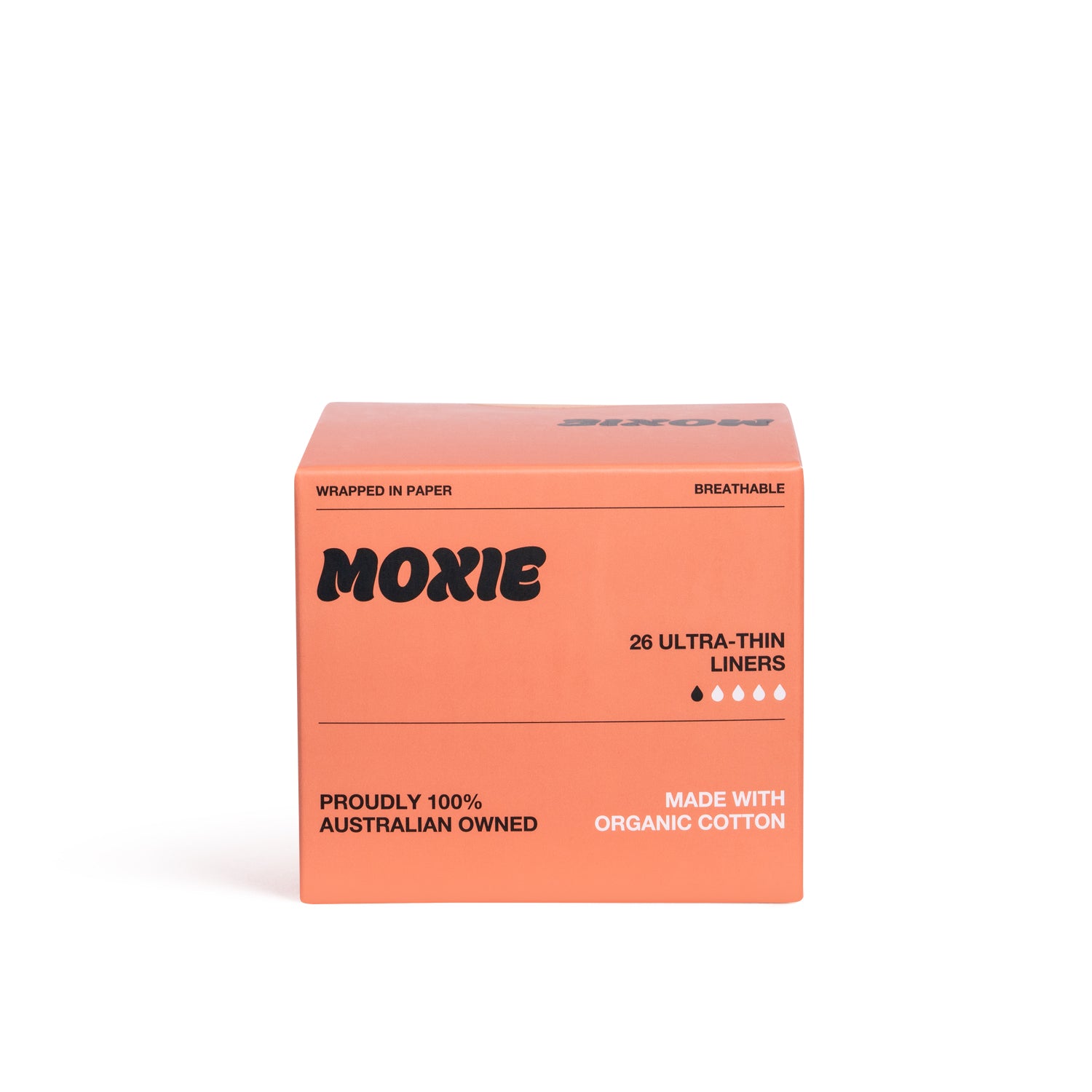 Moxie organic cotton ultra-thin liners 26pk