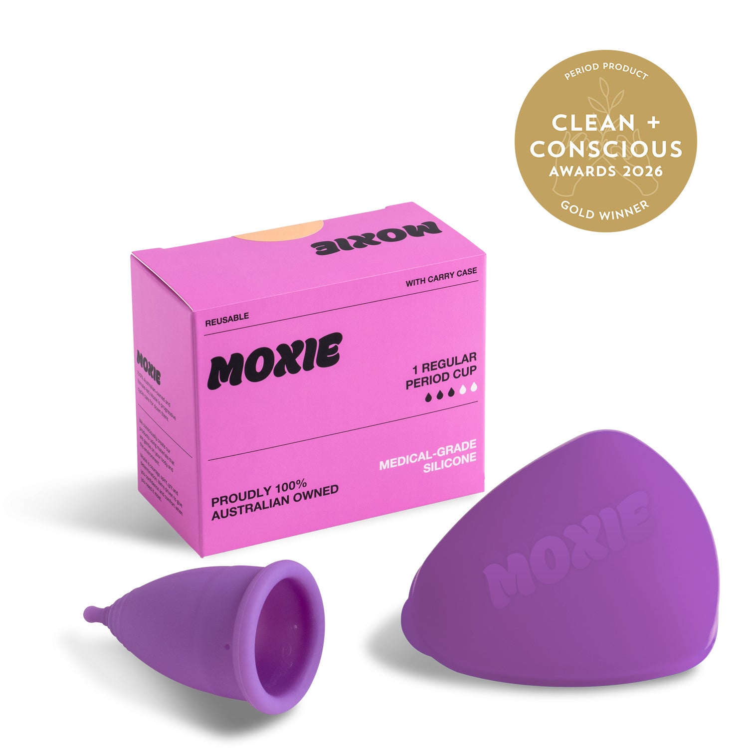 Moxie regular reusable menstrual cup
