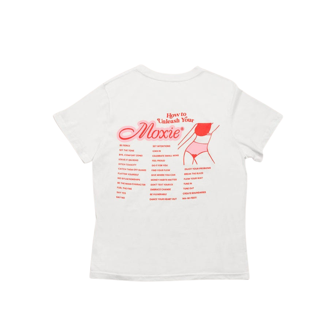 'How to unleash your Moxie' cotton tee