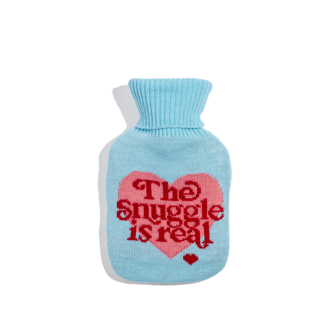 Moxie 'The snuggle is real' mini hot water bottle