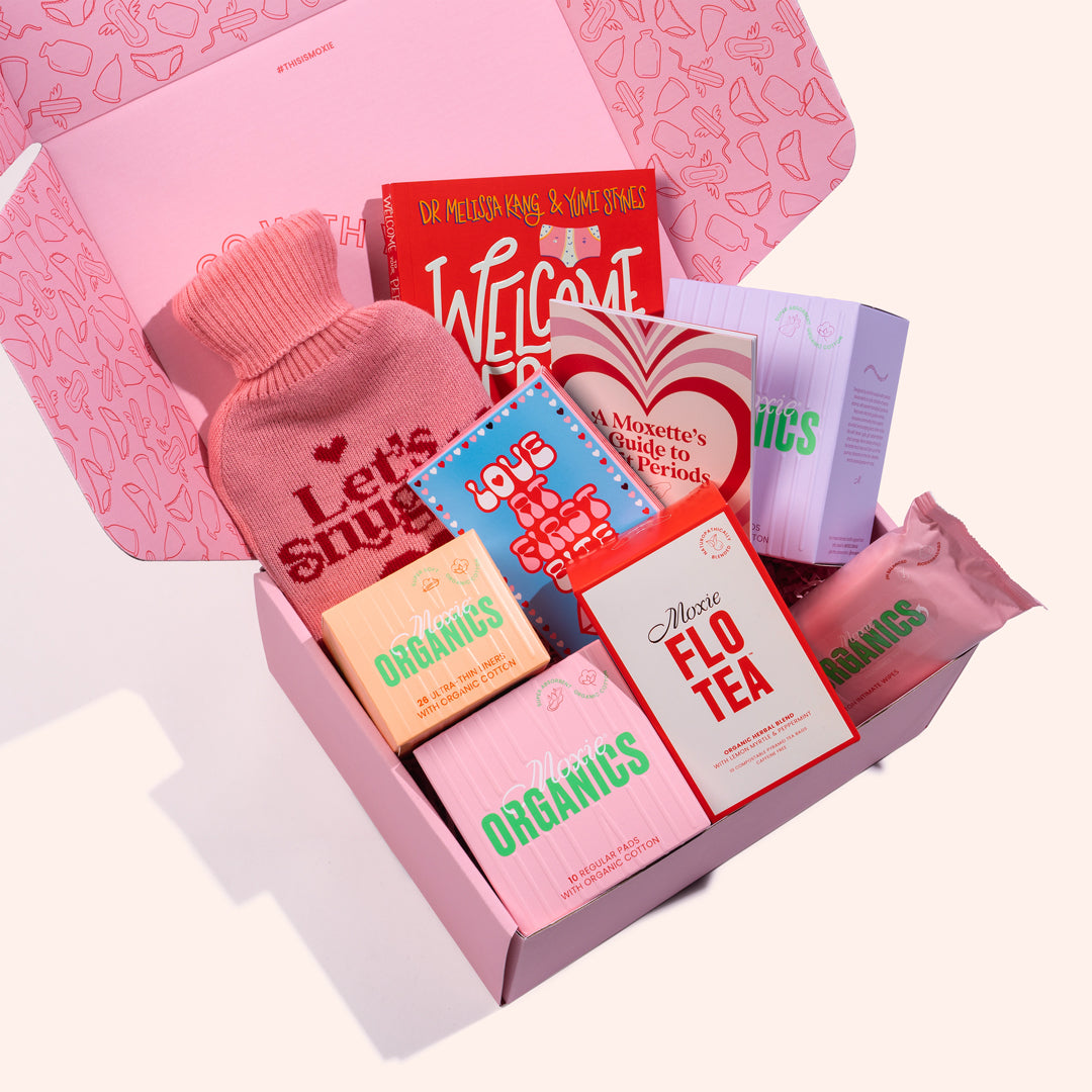 Moxie menstrual cups, tampons, pads, liners & period subscriptions