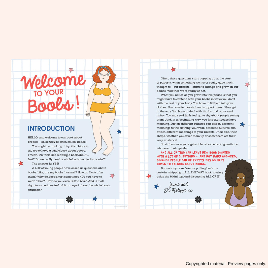 MoxieProducts Must Haves Welcome to your boobs, by Dr. Melissa Kang & Yumi Stynes