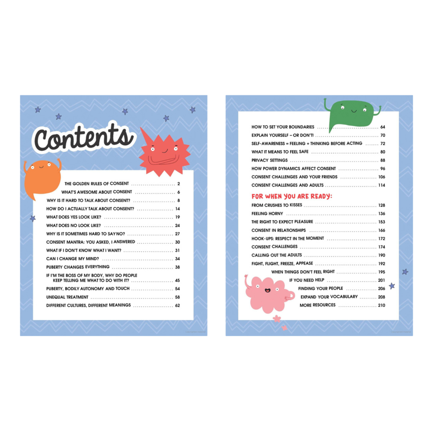 Welcome to Consent book - table of contents